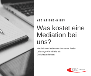 Read more about the article Mediations-Minis: Was kostet  eine Mediation bei uns?