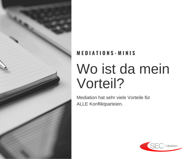 Mediation Schubert: Wo ist da mein Vorteil? - Blog