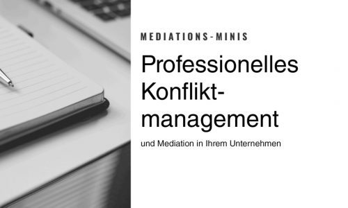 Professionelles Konfliktmanagement und Mediation in Ihrem Unternehmen